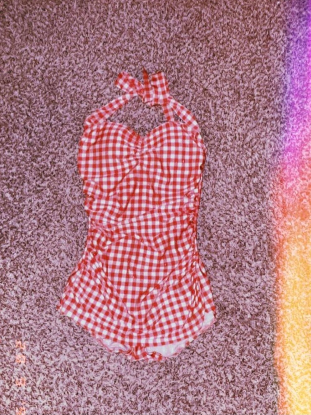 Red Gingham swim wear
